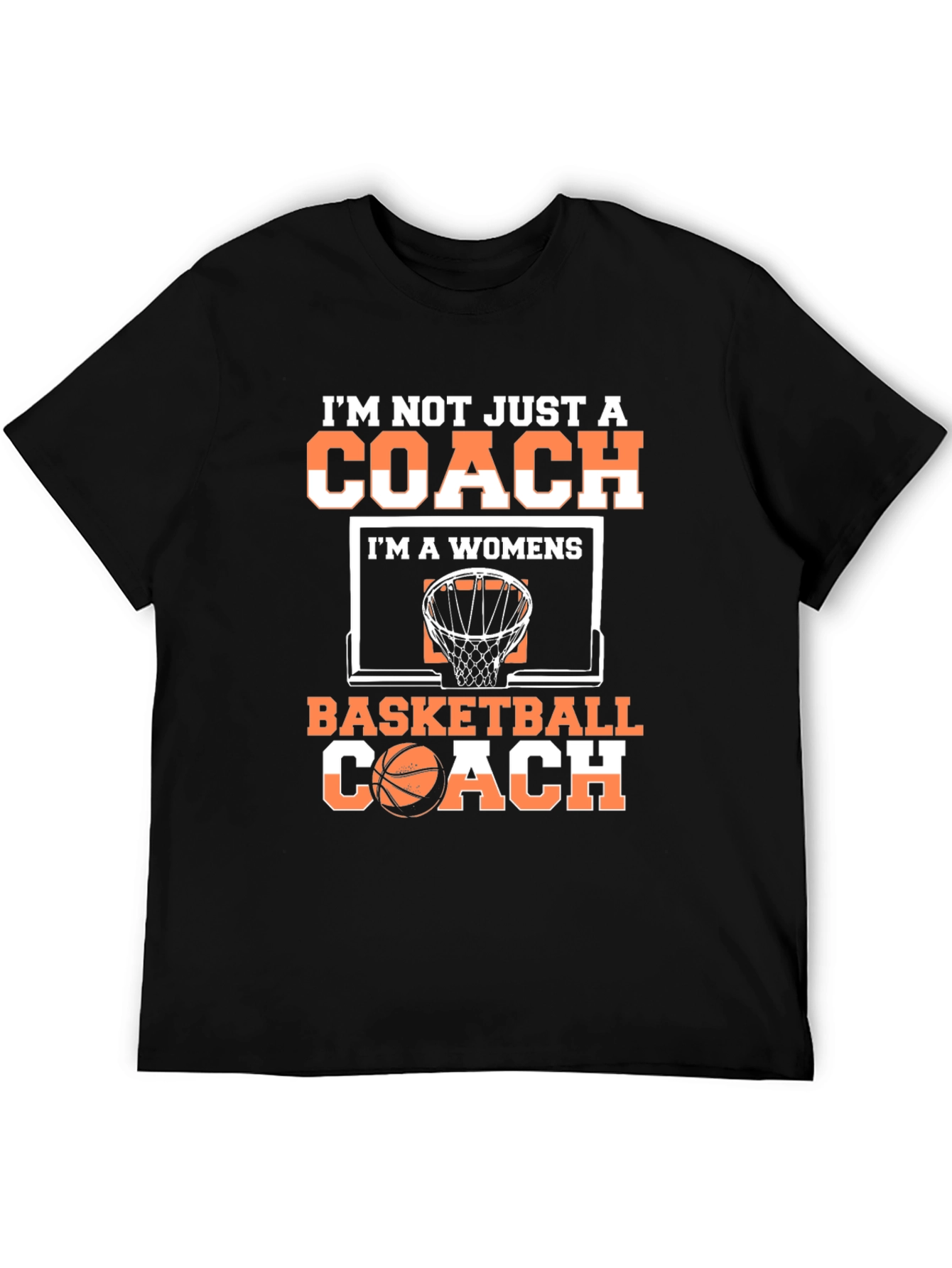 Womens Basketball Coach Graphic T-Shirt