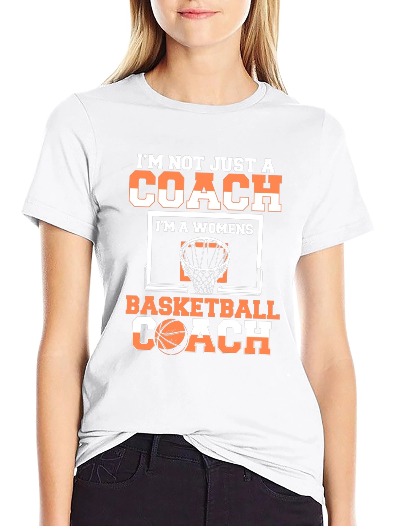 Womens Basketball Coach Graphic T-Shirt