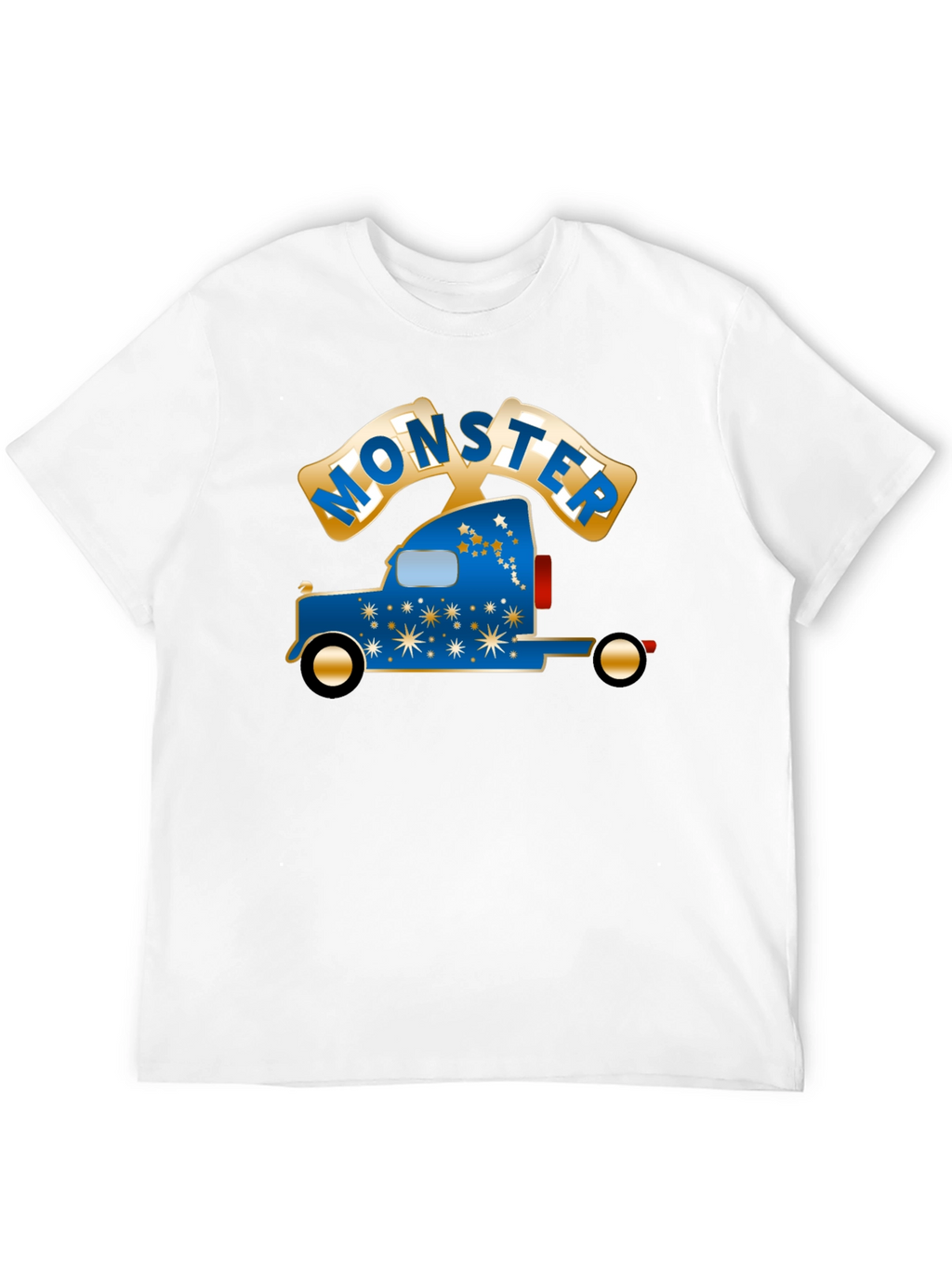 Monster Truck Graphic Tee - Cool Black Cotton T-Shirt