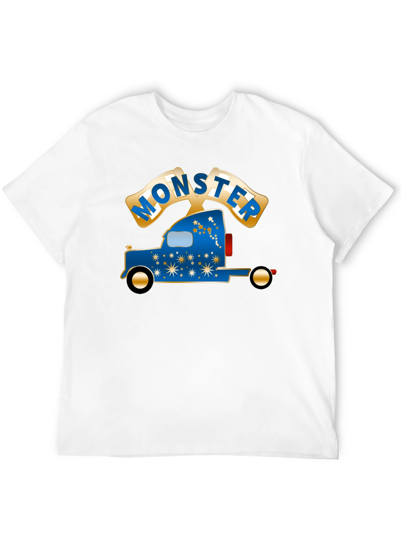 Monster Truck Graphic Tee - Cool Black Cotton T-Shirt