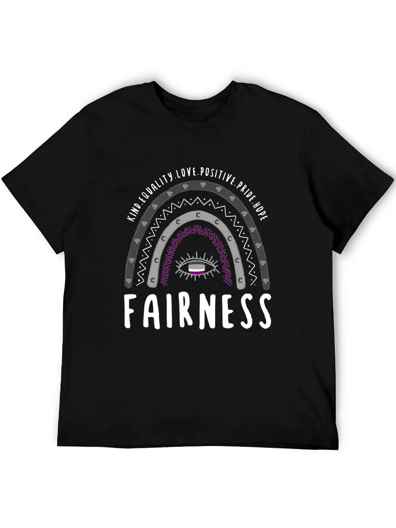 Fairness Pride Rainbow Graphic Tee