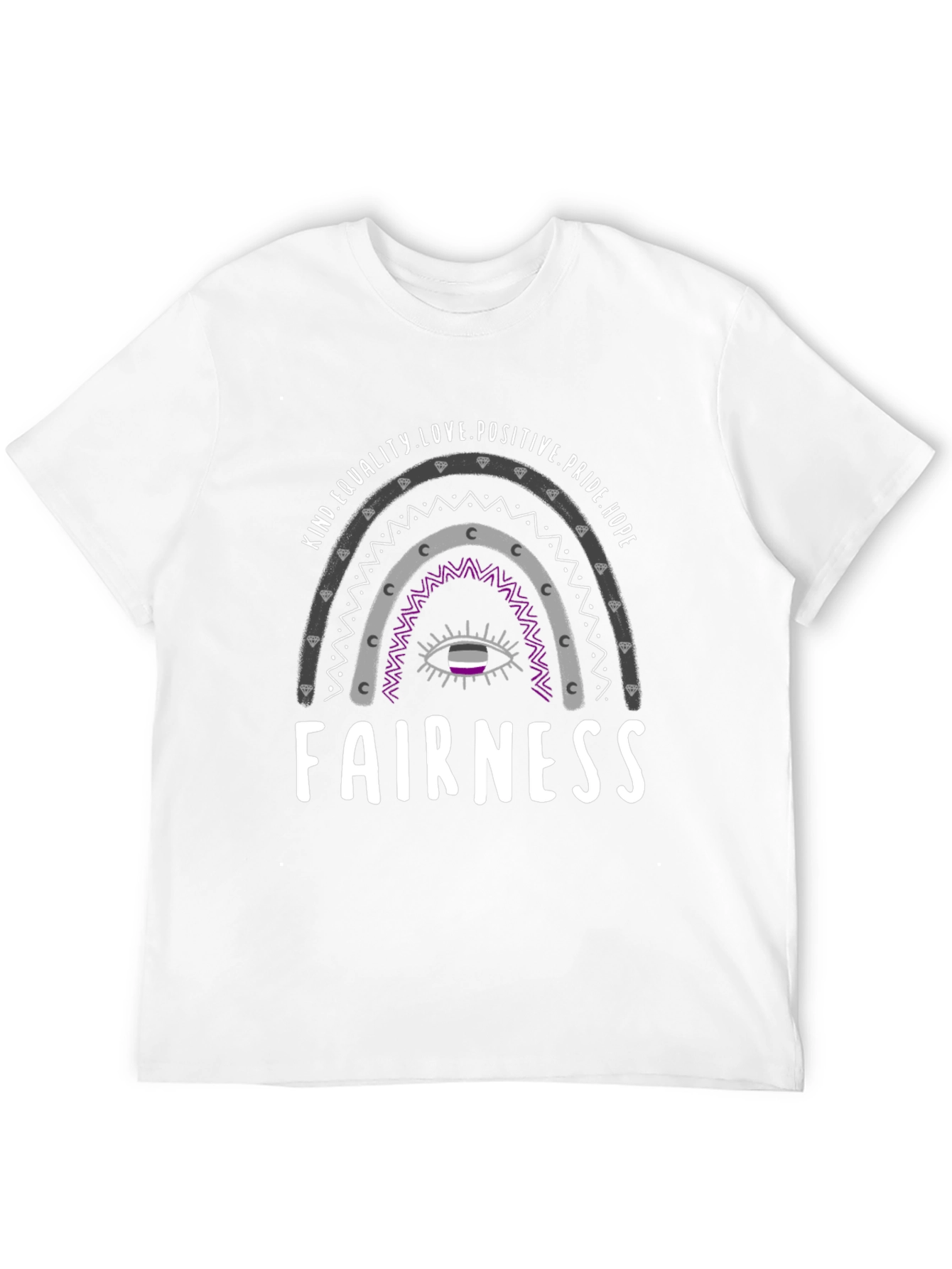 Fairness Pride Rainbow Graphic Tee