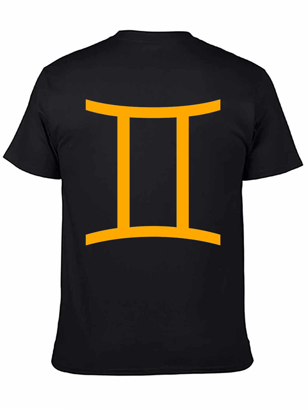 Gemini Zodiac Sign Black T-Shirt