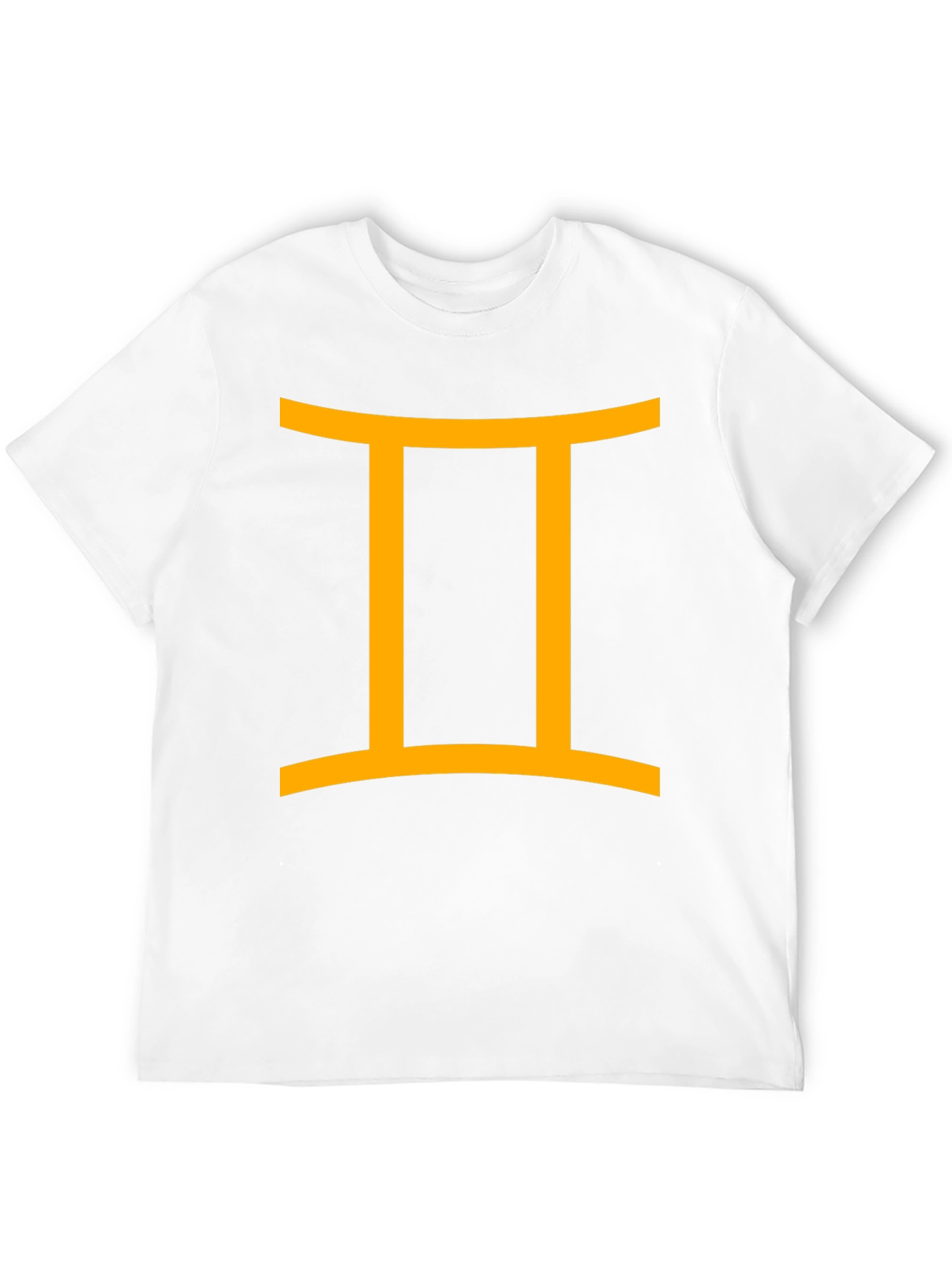 Gemini Zodiac Sign Black T-Shirt