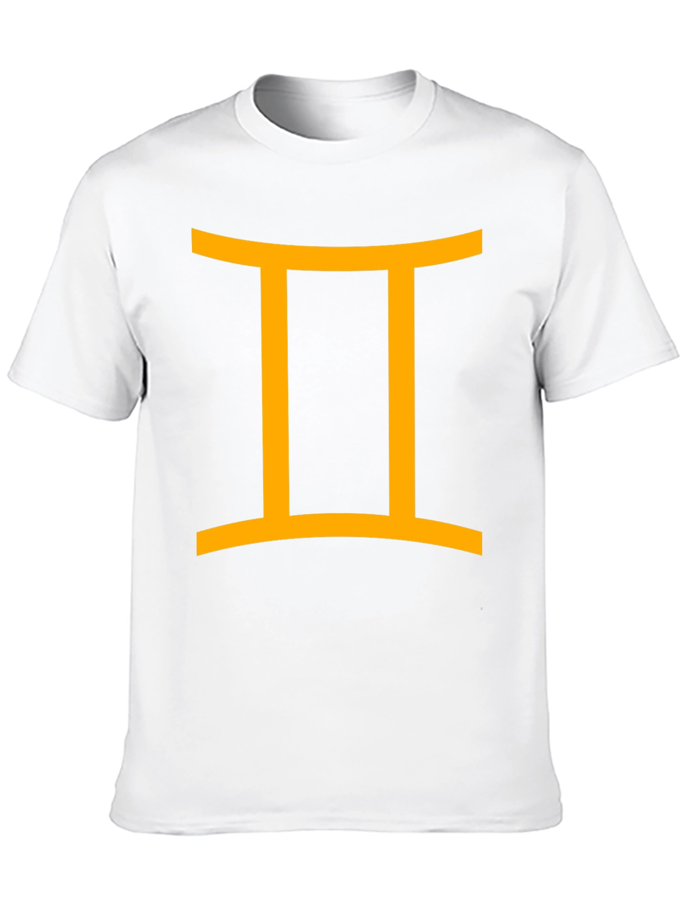 Gemini Zodiac Sign Black T-Shirt