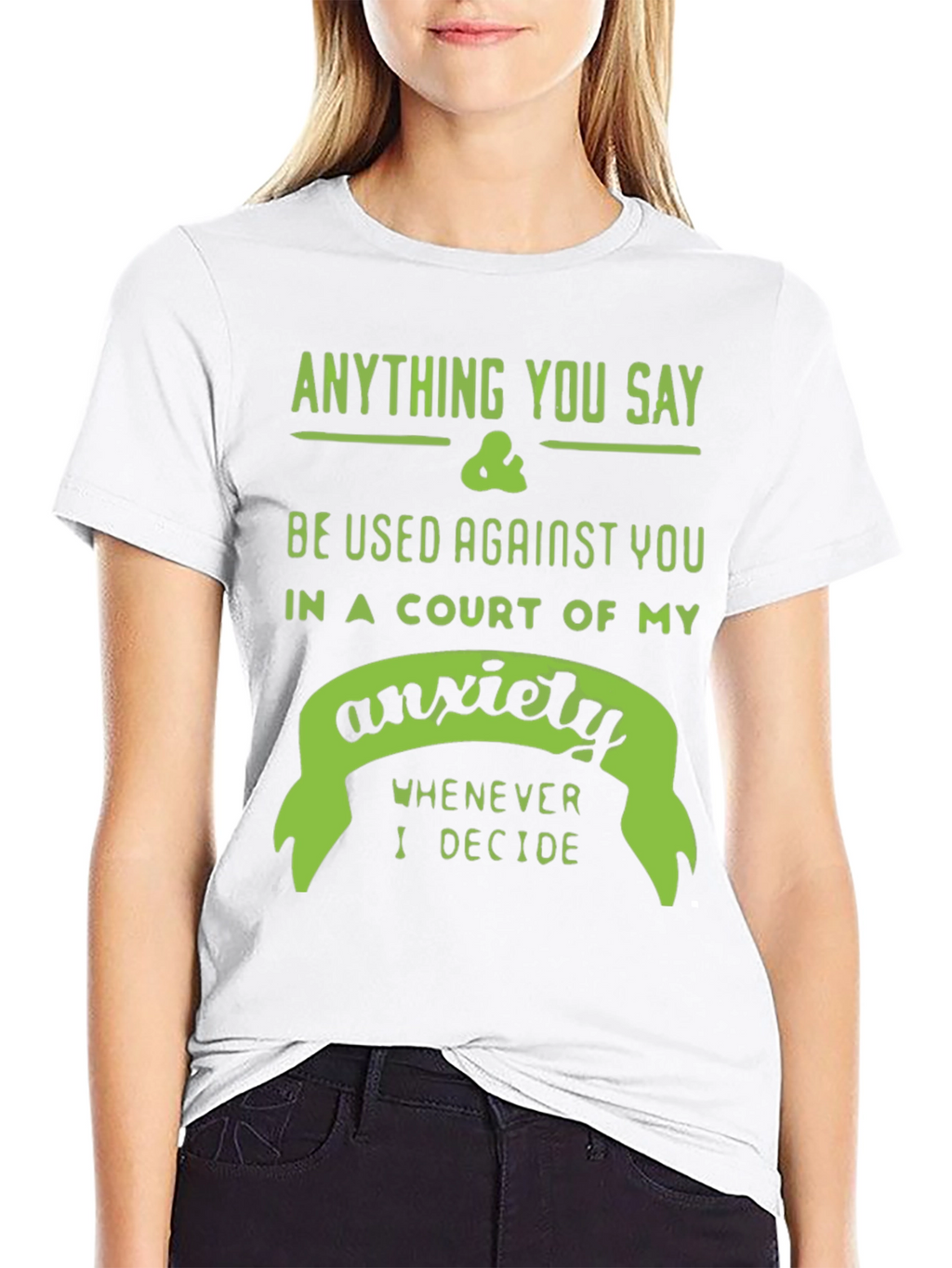 Anxiety Court T-Shirt - Funny Sarcastic Tee