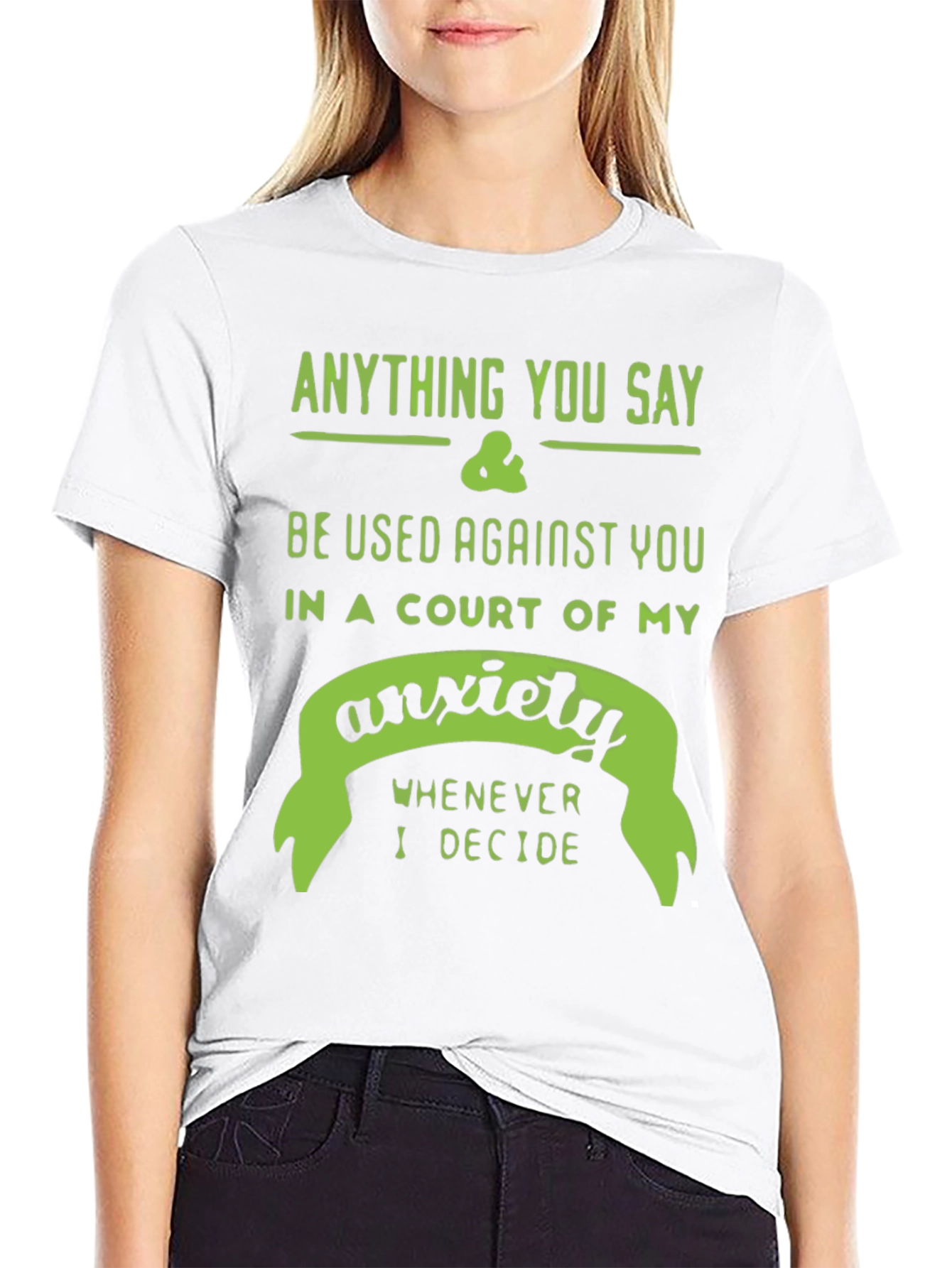 Anxiety Court T-Shirt - Funny Sarcastic Tee