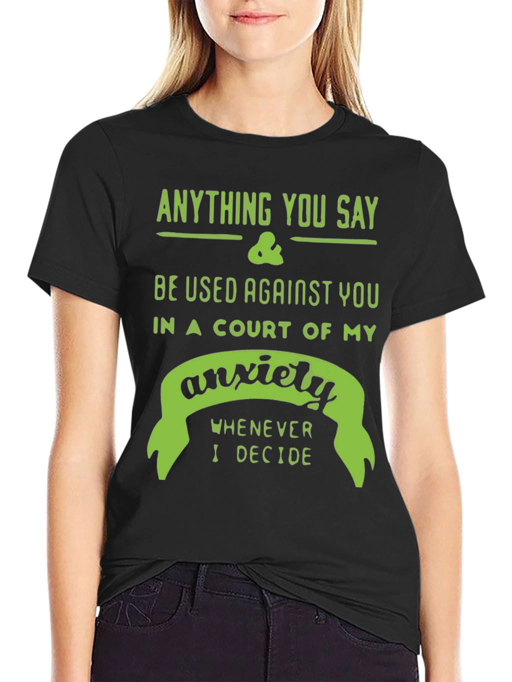 Anxiety Court T-Shirt - Funny Sarcastic Tee