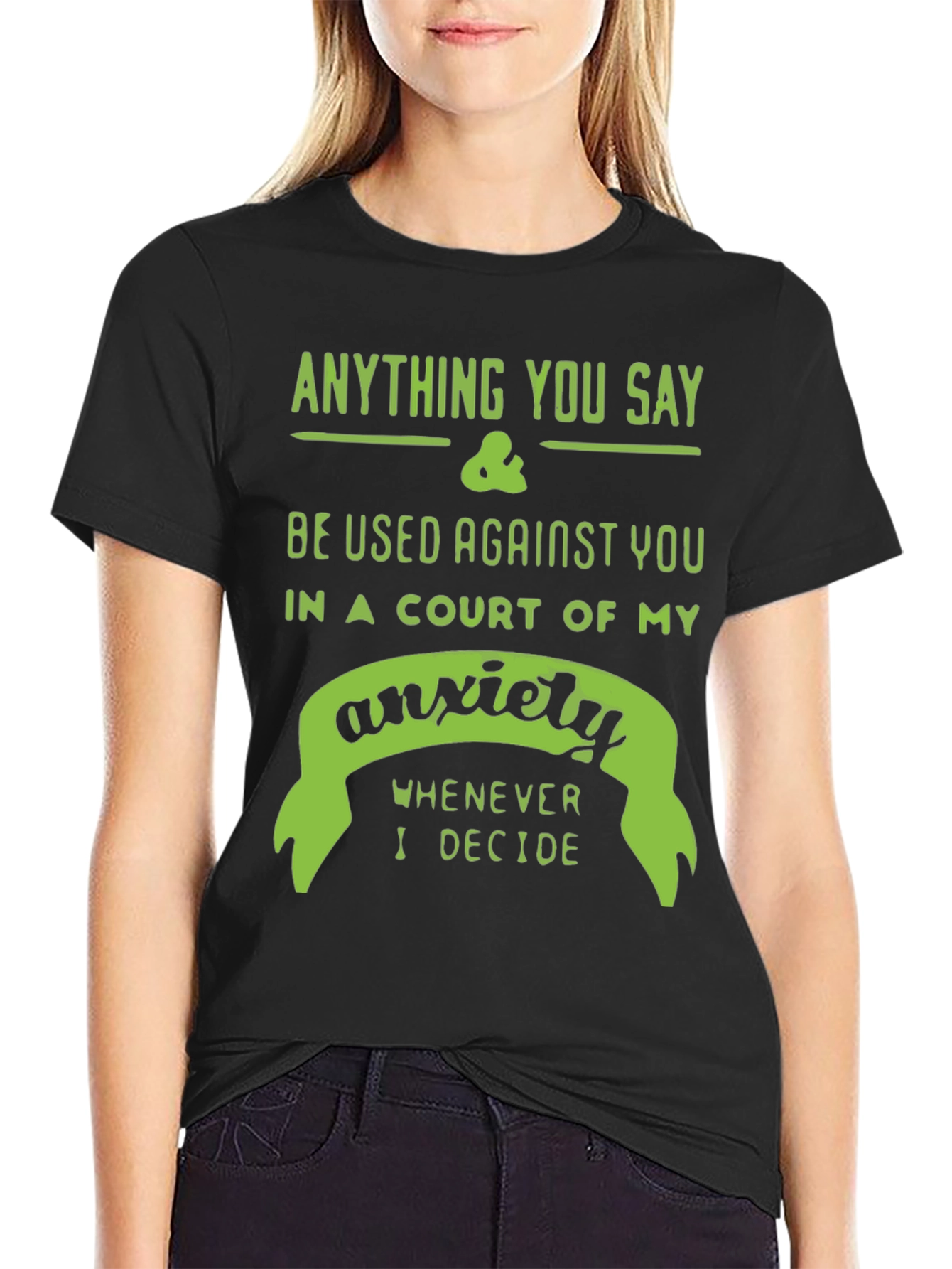 Anxiety Court T-Shirt - Funny Sarcastic Tee