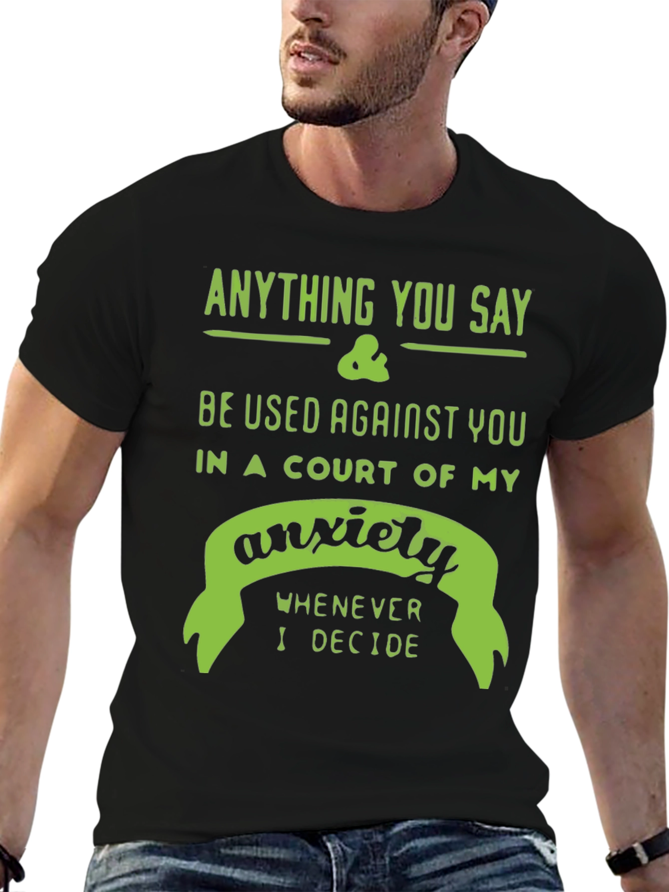 Anxiety Court T-Shirt - Funny Sarcastic Tee