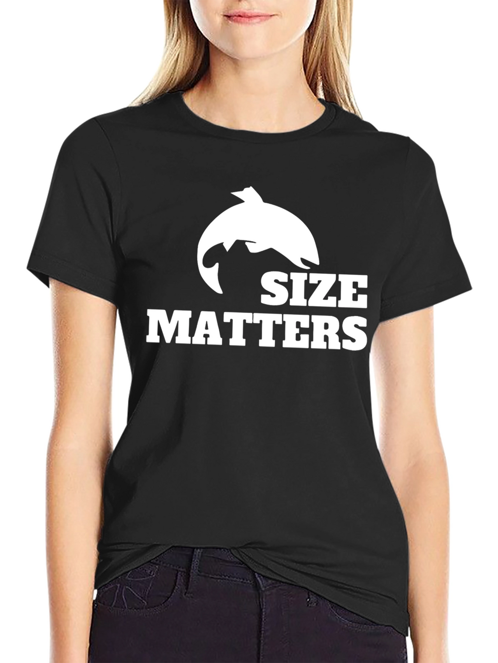 Size Matters Fishing T-Shirt - Black