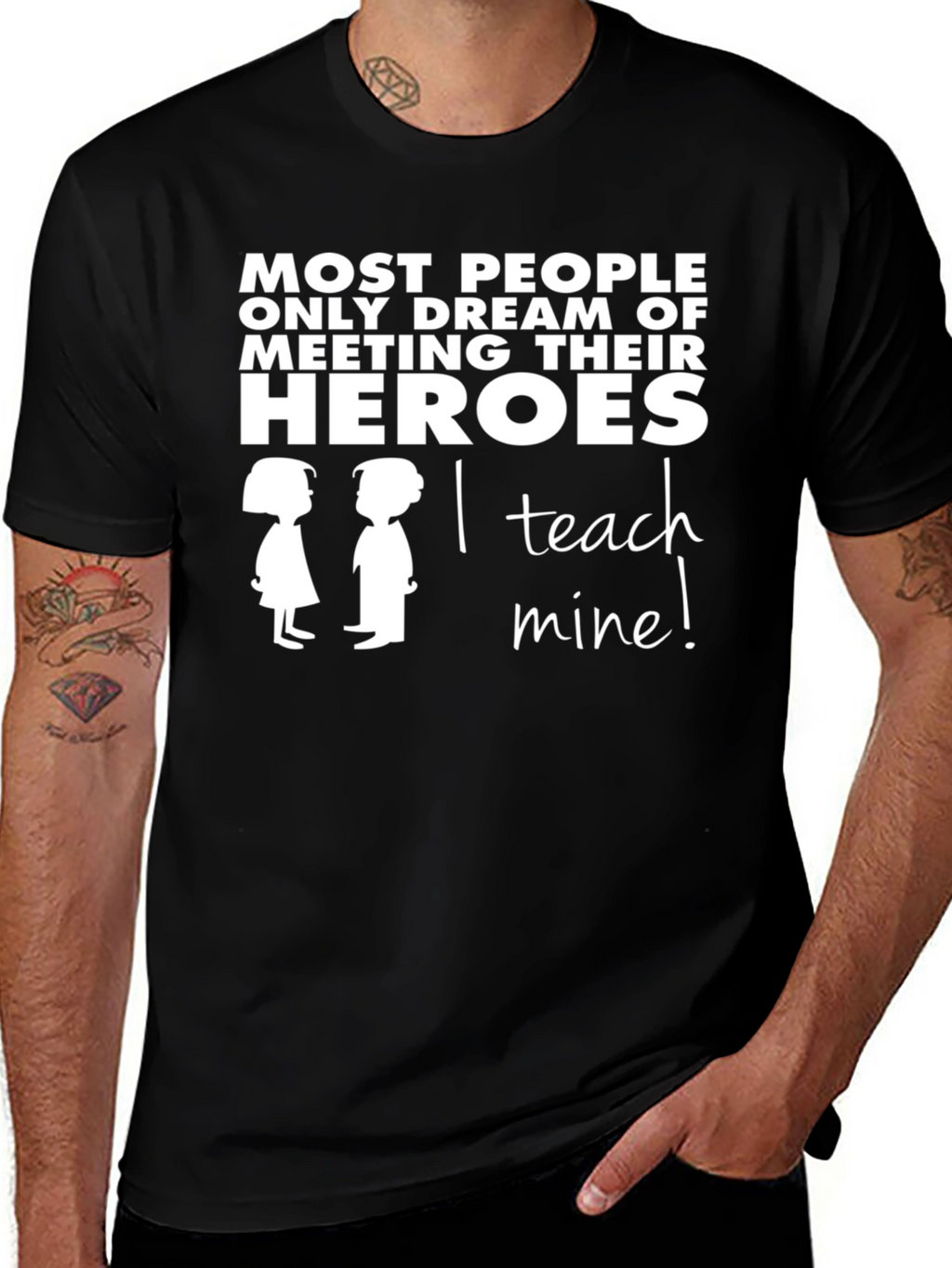 I Teach Heroes T-Shirt - Teacher Appreciation