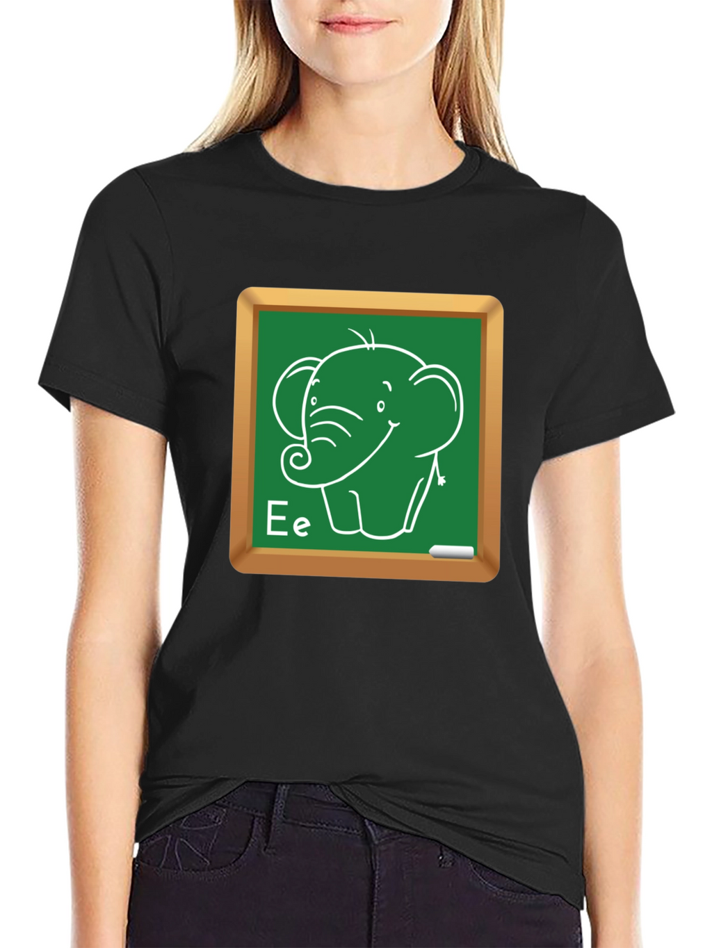 Elephant Chalkboard Tee - Cute Animal T-Shirt