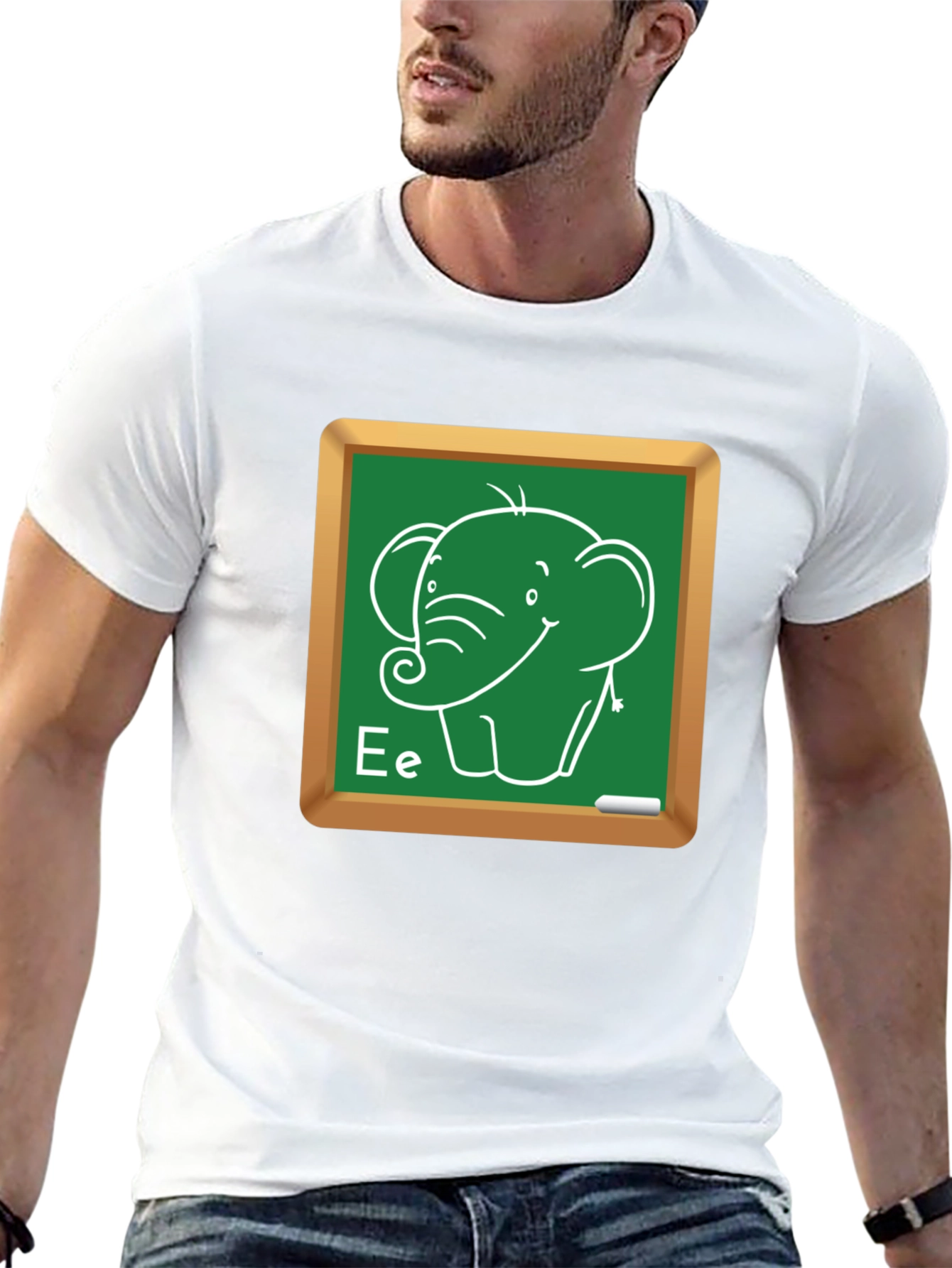 Elephant Chalkboard Tee - Cute Animal T-Shirt