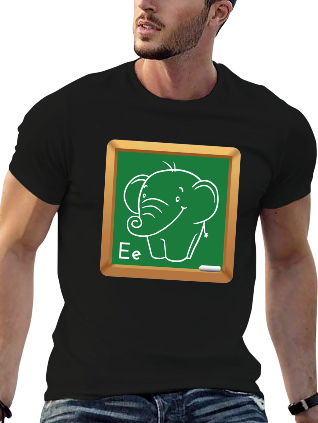 Elephant Chalkboard Tee - Cute Animal T-Shirt