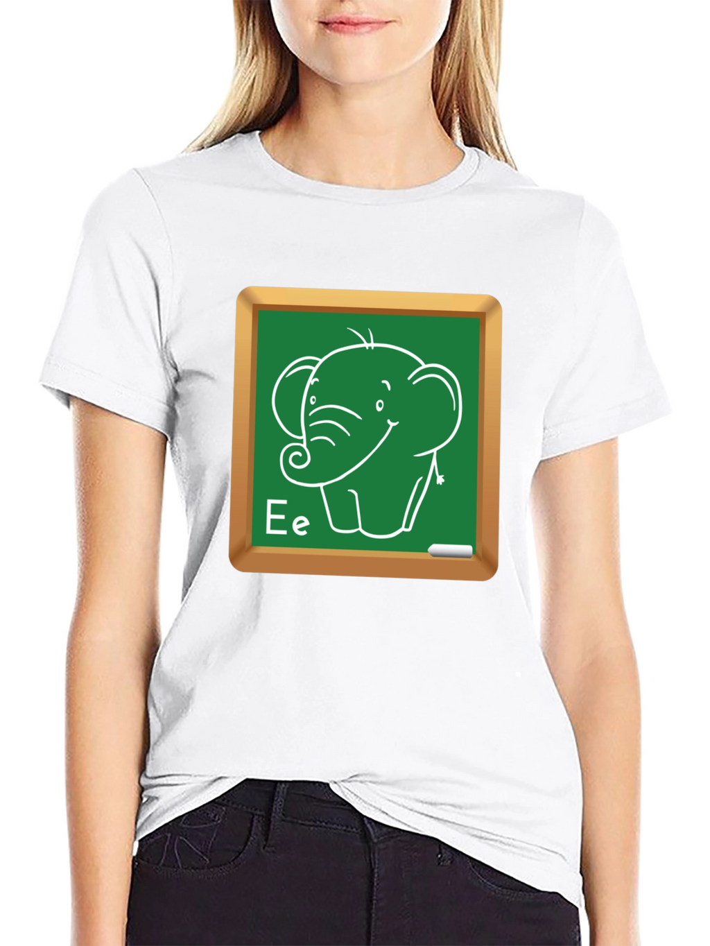 Elephant Chalkboard Tee - Cute Animal T-Shirt