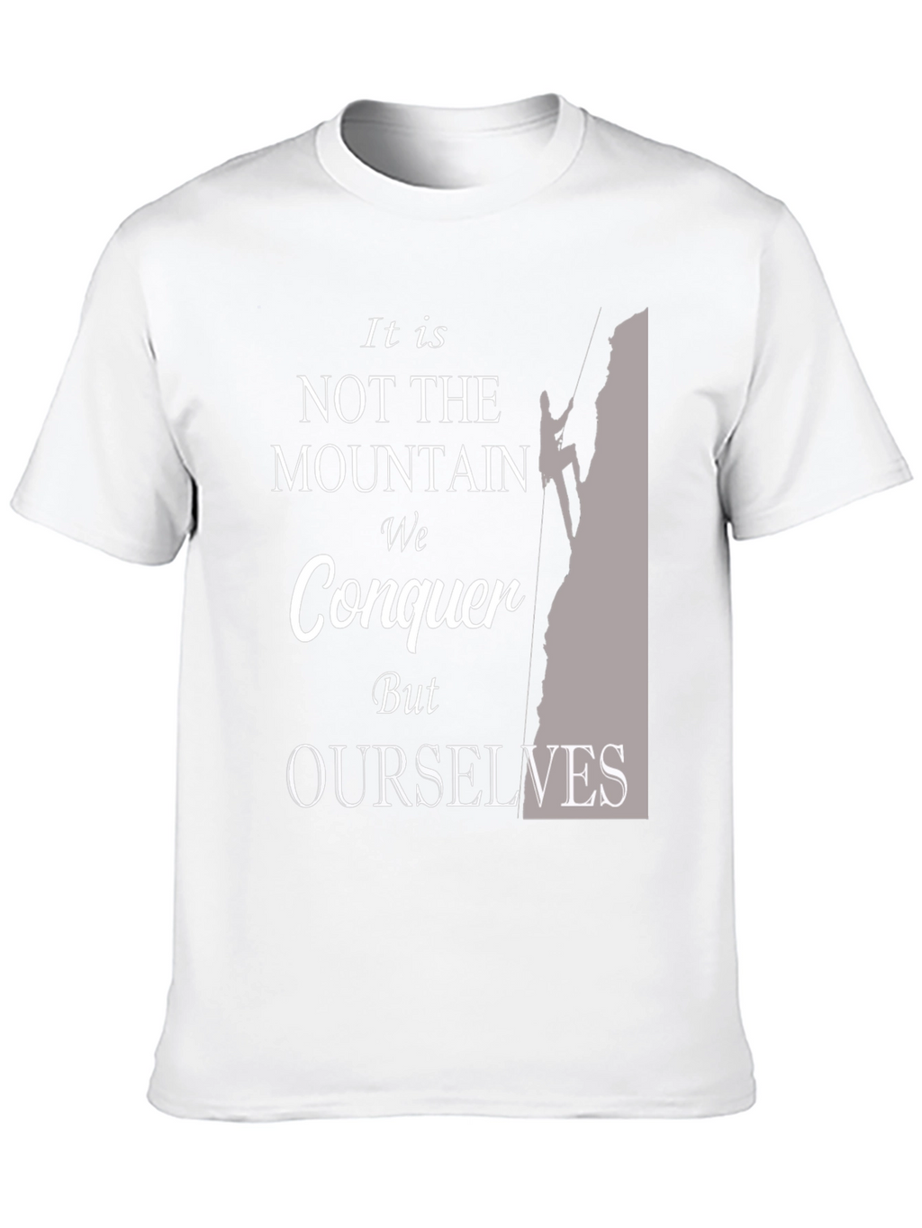 Motivational Mountain Conquer T-Shirt