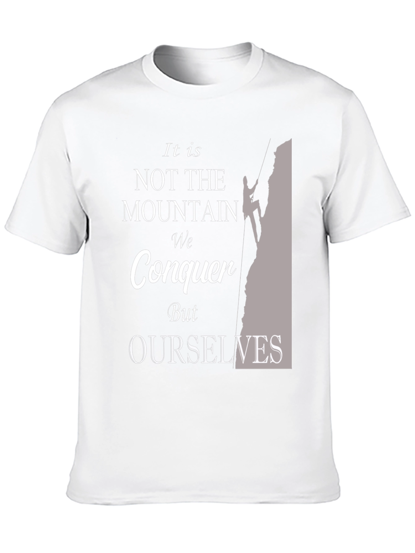Motivational Mountain Conquer T-Shirt