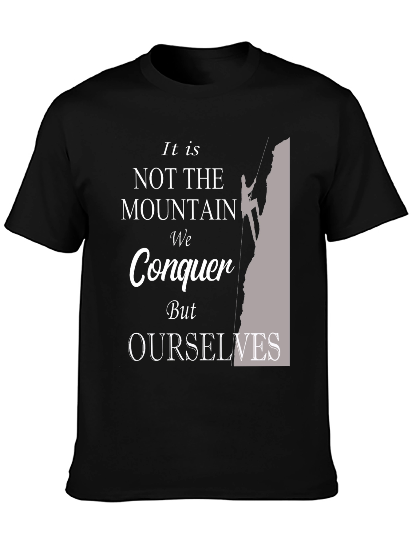 Motivational Mountain Conquer T-Shirt
