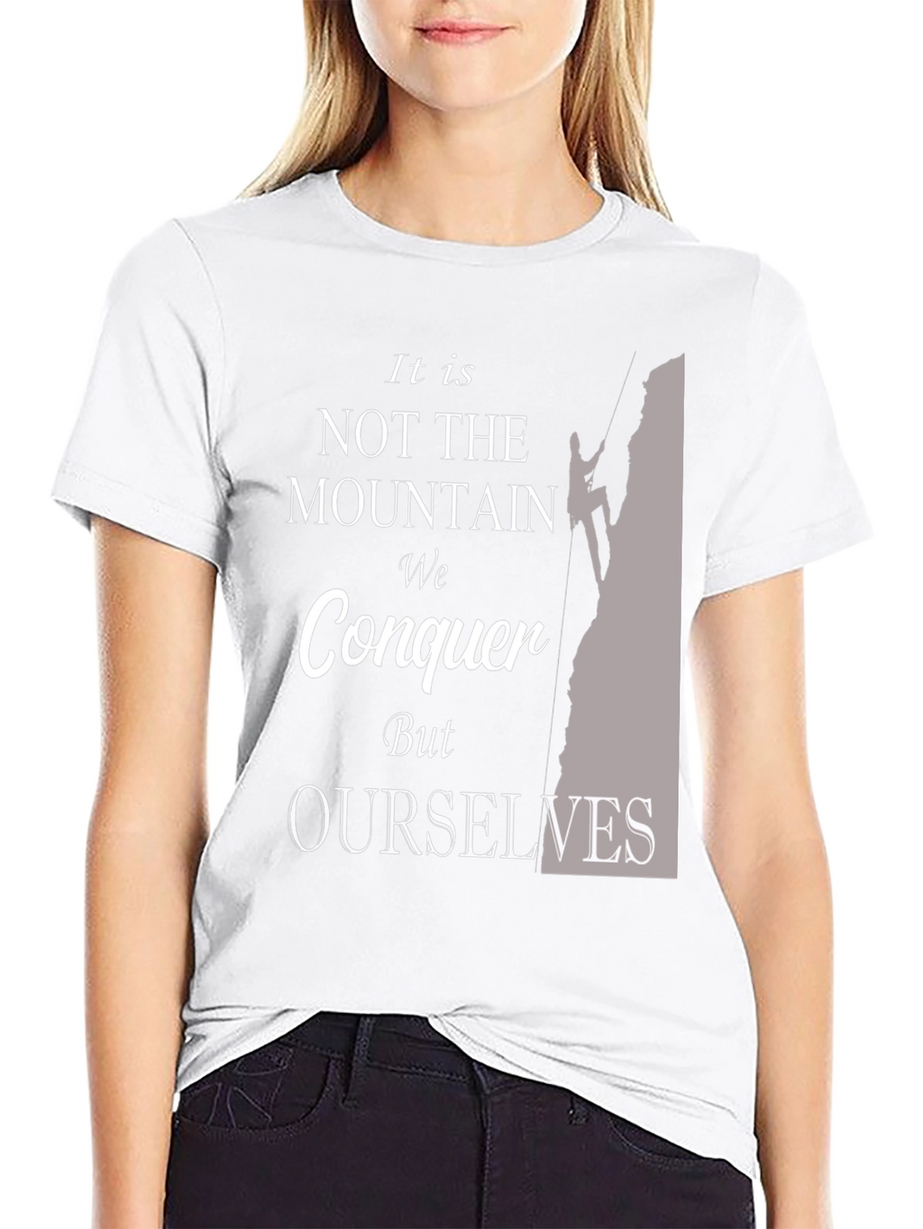 Motivational Mountain Conquer T-Shirt