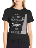 Motivational Mountain Conquer T-Shirt
