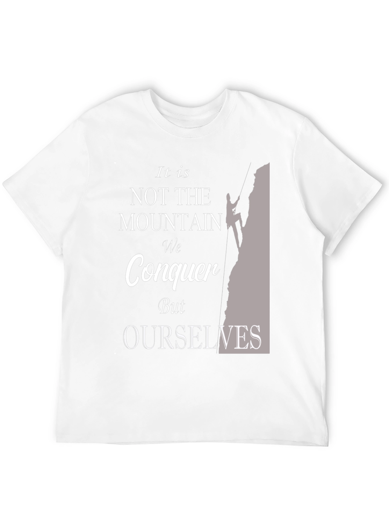 Motivational Mountain Conquer T-Shirt