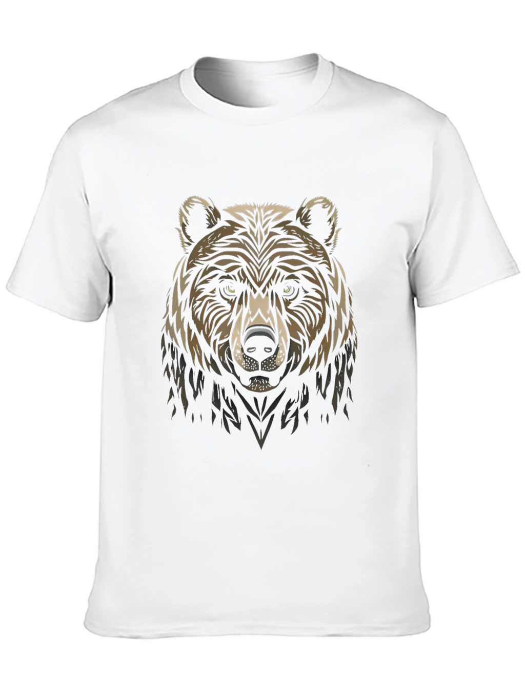 Bear Graphic Black T-Shirt - Stylish Animal Tee