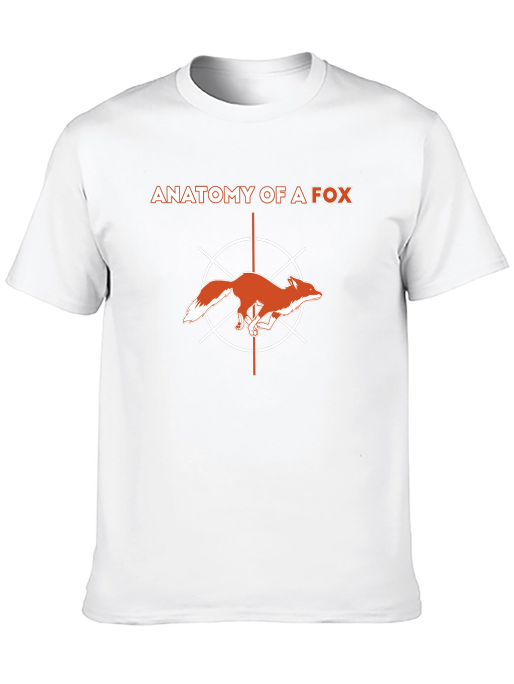 Anatomy of a Fox Graphic T-Shirt - Modern Style