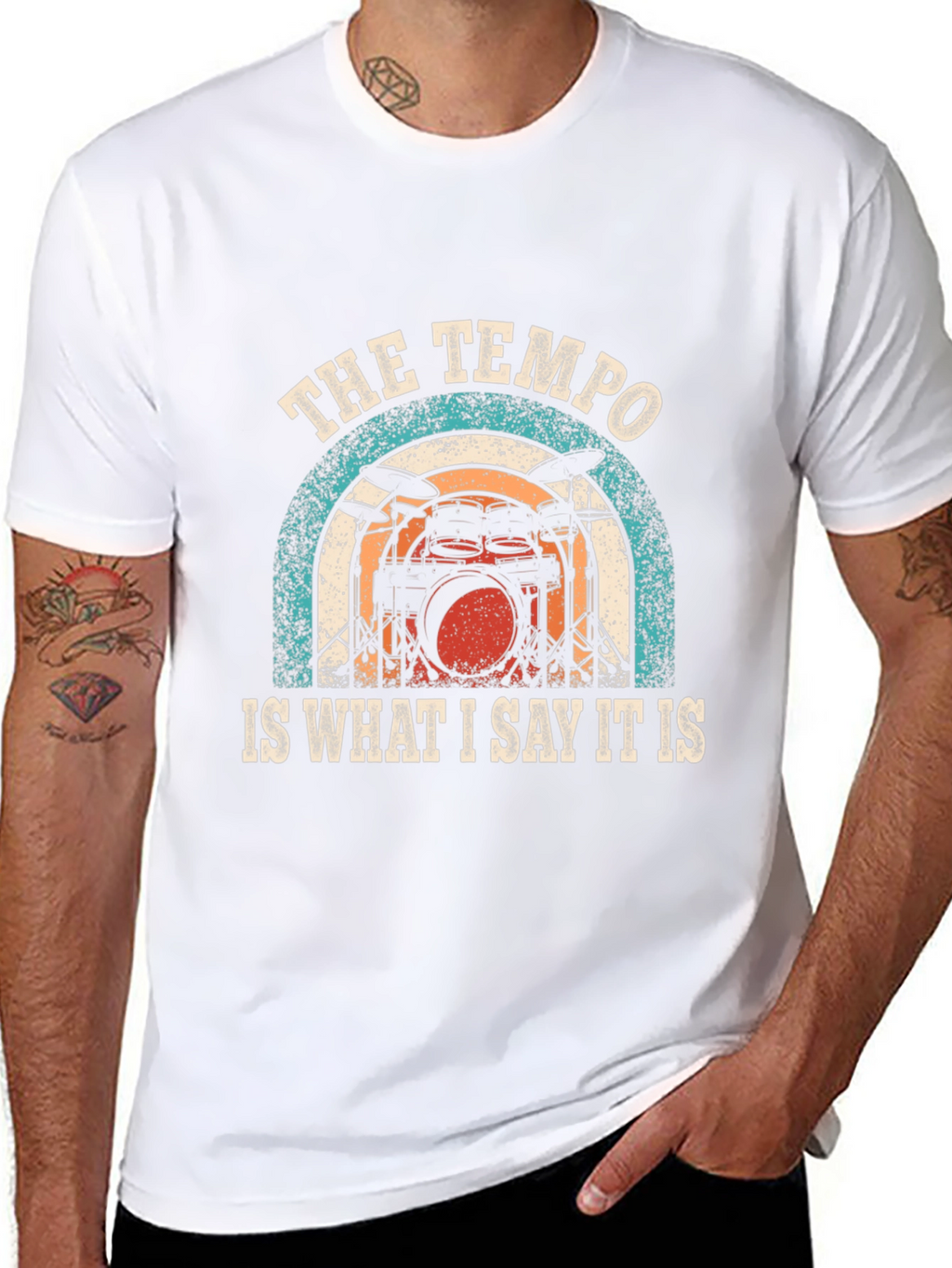 The Tempo Drummer T-Shirt - Music Lover Tee