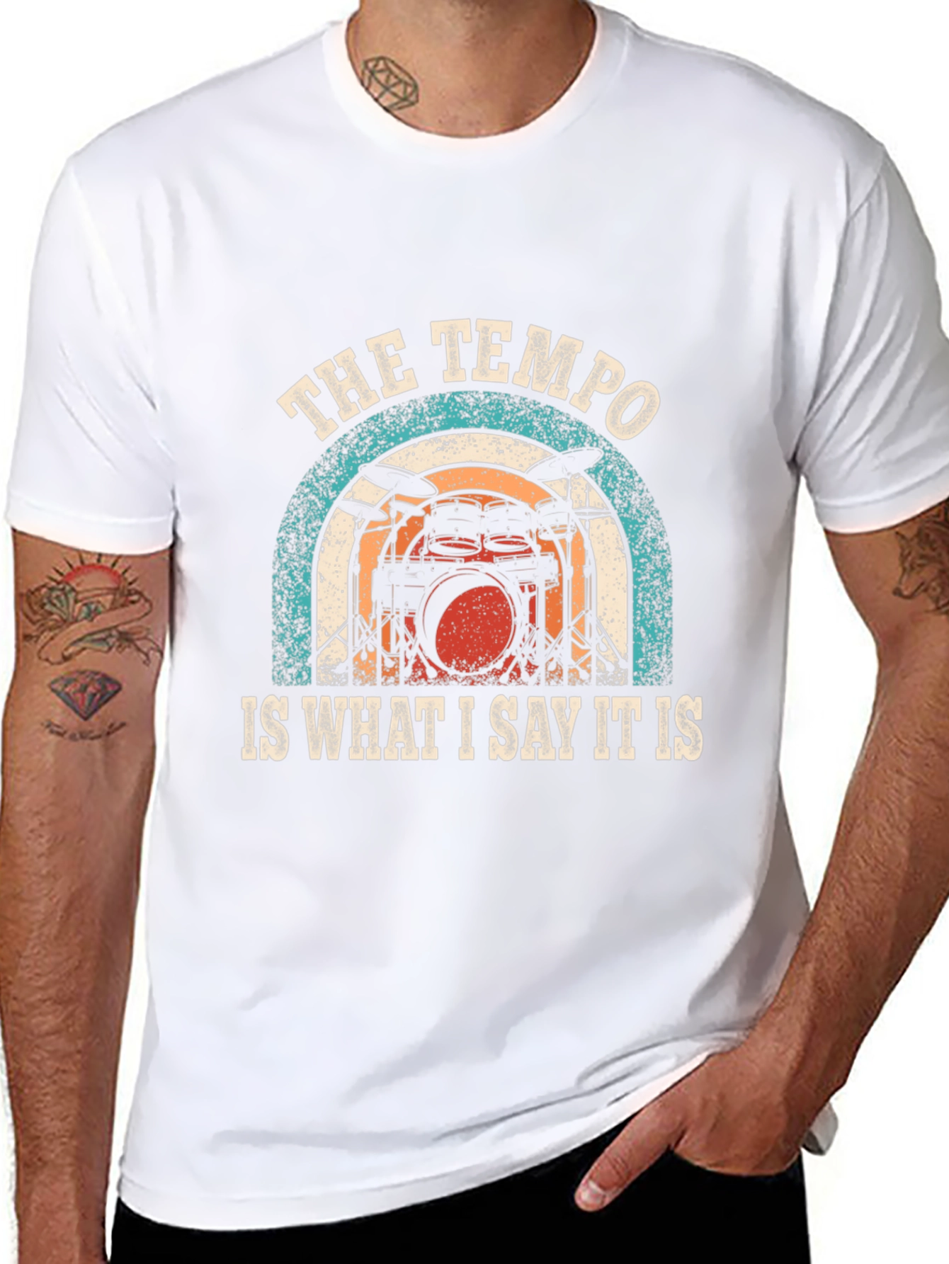 The Tempo Drummer T-Shirt - Music Lover Tee