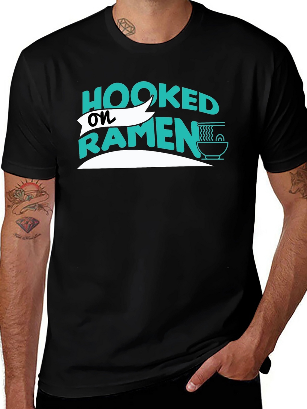 Hooked on Ramen Graphic Tee - Casual Comfort