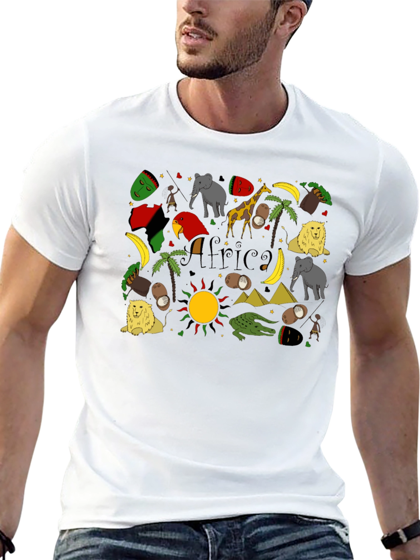 Africa Pattern T-Shirt - Unique African Inspired Design
