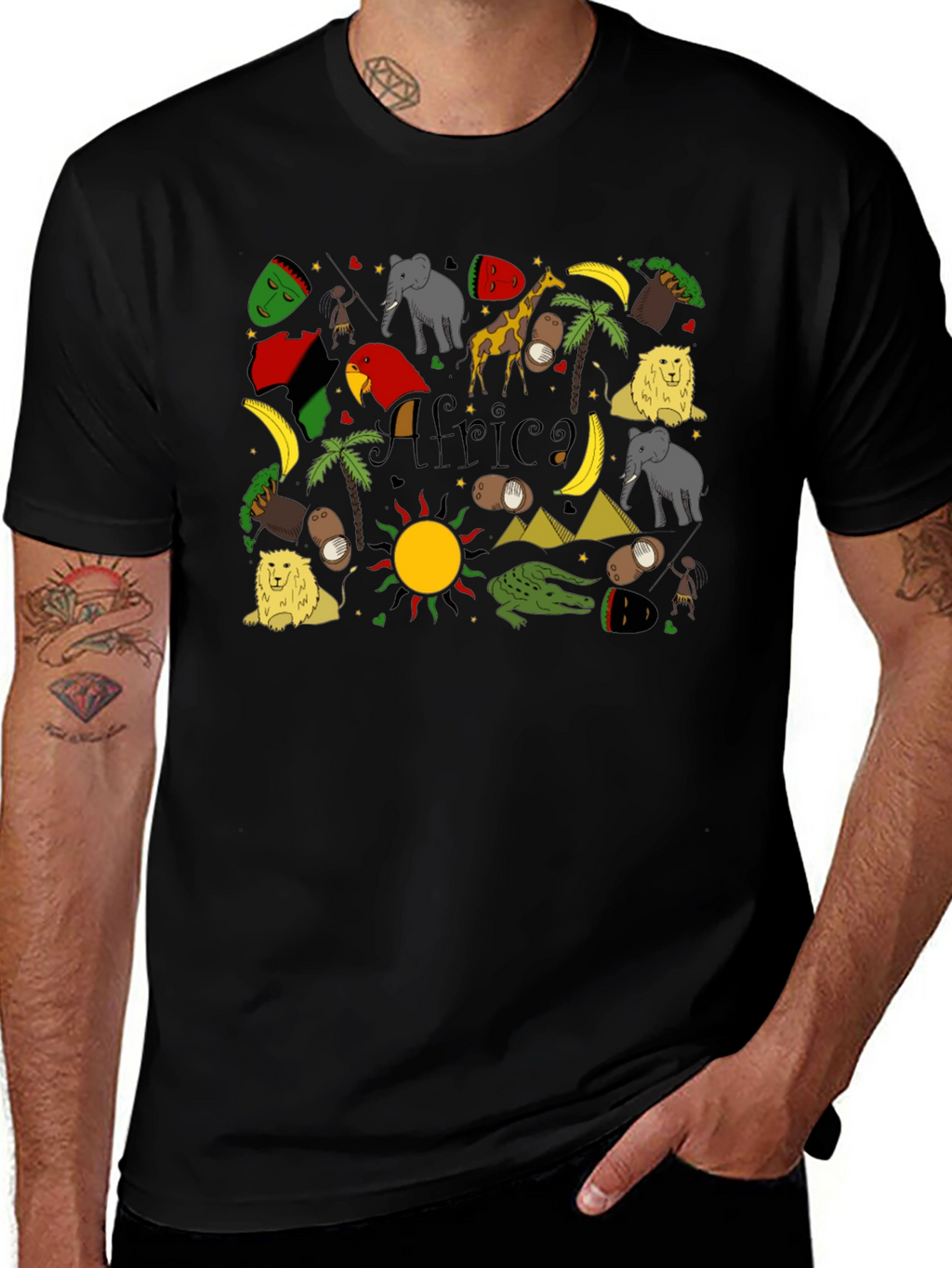 Africa Pattern T-Shirt - Unique African Inspired Design