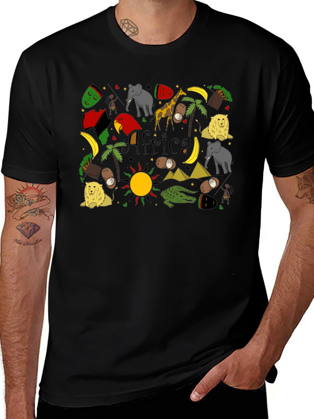 Africa Pattern T-Shirt - Unique African Inspired Design