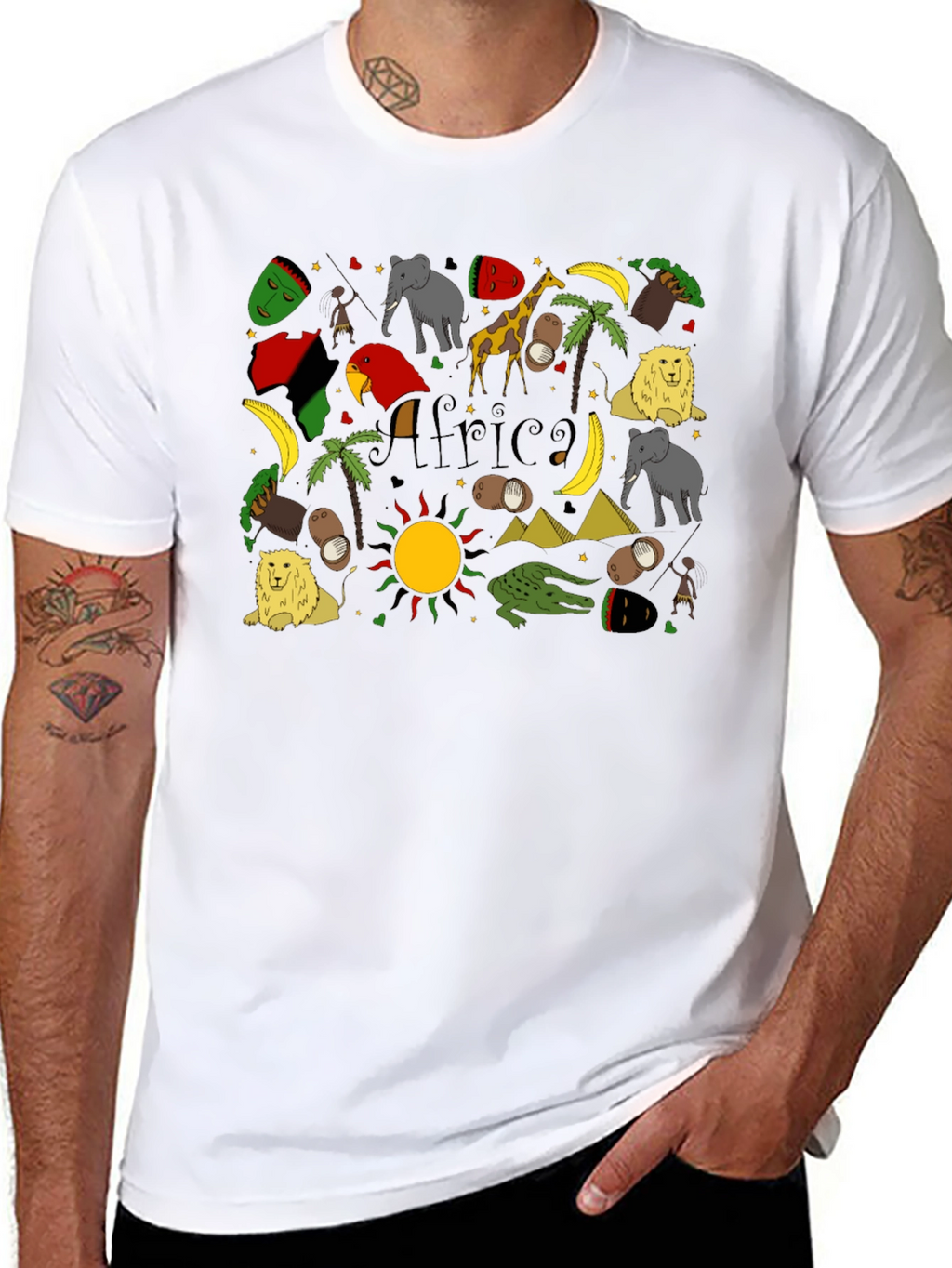 Africa Pattern T-Shirt - Unique African Inspired Design