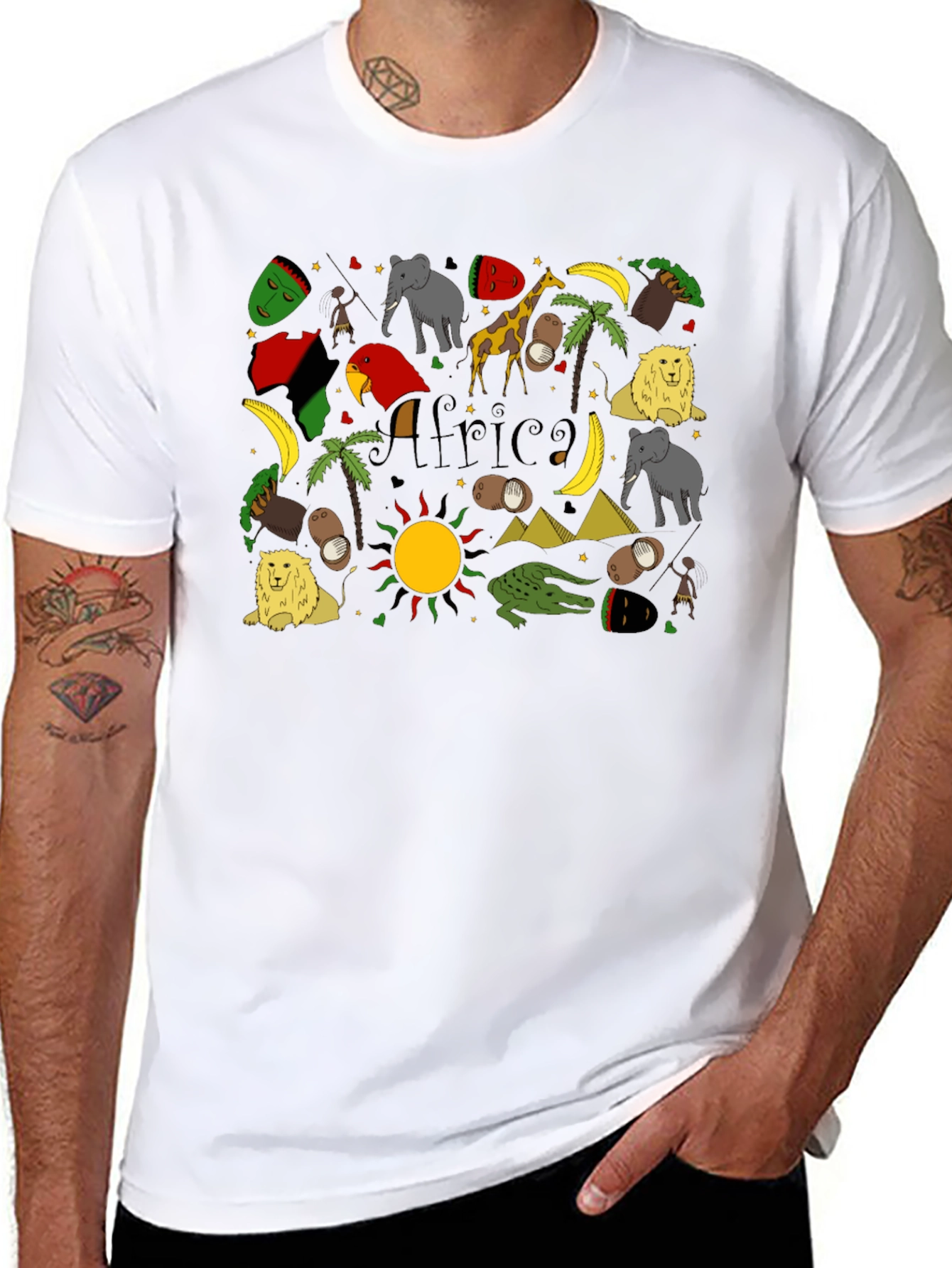 Africa Pattern T-Shirt - Unique African Inspired Design