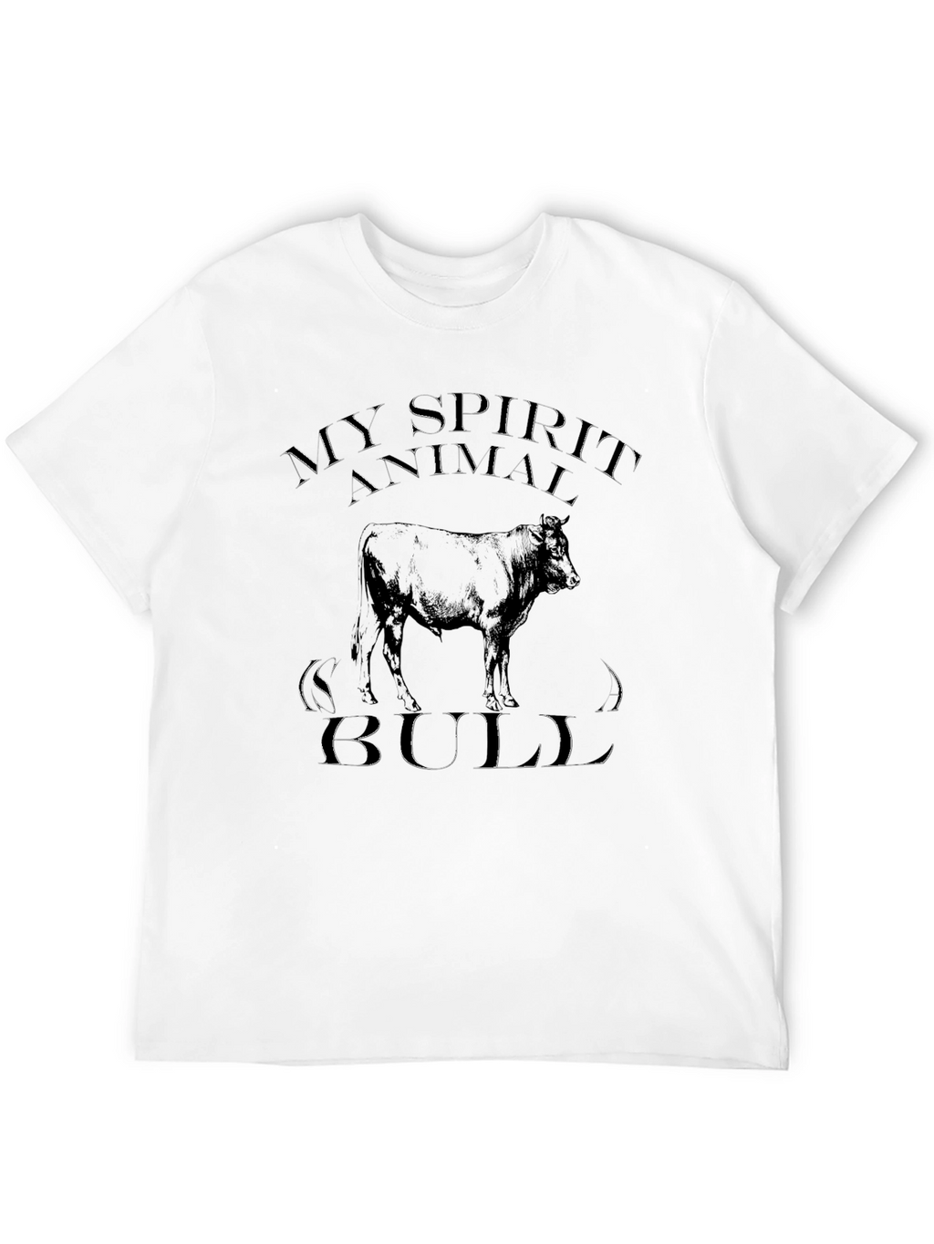 My Spirit Animal Bull Graphic T-Shirt