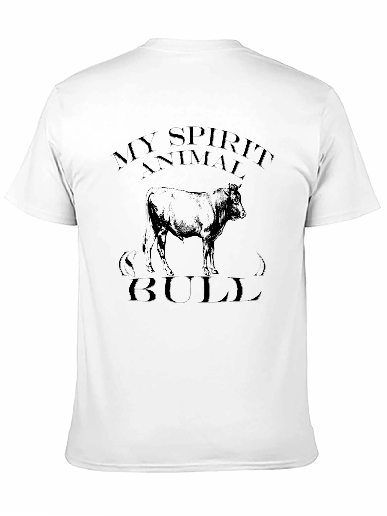 My Spirit Animal Bull Graphic T-Shirt