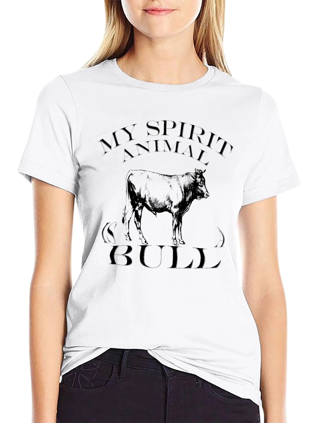 My Spirit Animal Bull Graphic T-Shirt
