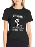 Extra Rice Panda T-Shirt - Funny Foodie Tee