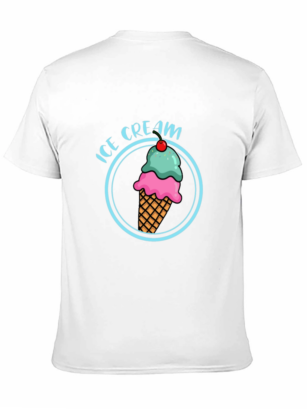 Ice Cream T-Shirt - Round Graphic Tee