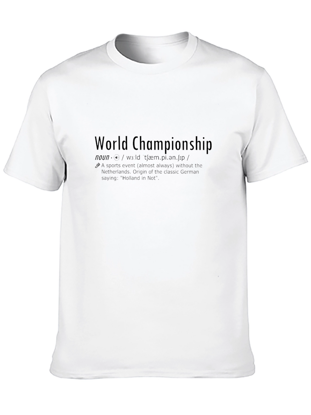 World Championship Definition Black T-Shirt
