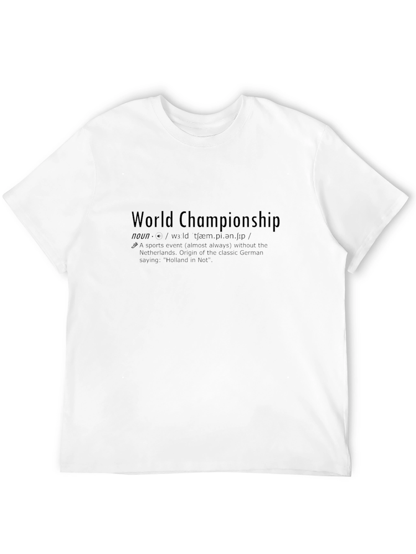 World Championship Definition Black T-Shirt