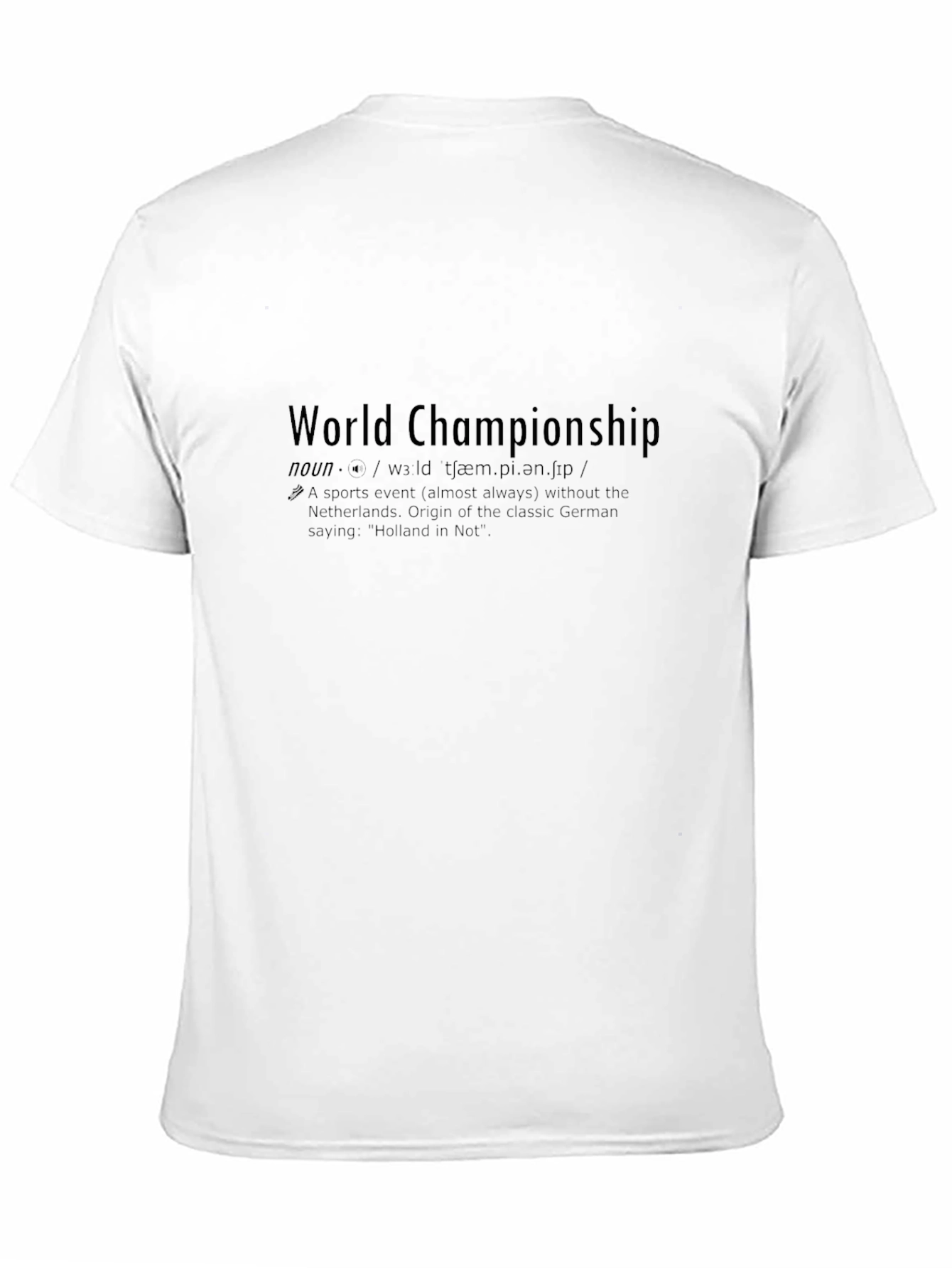 World Championship Definition Black T-Shirt