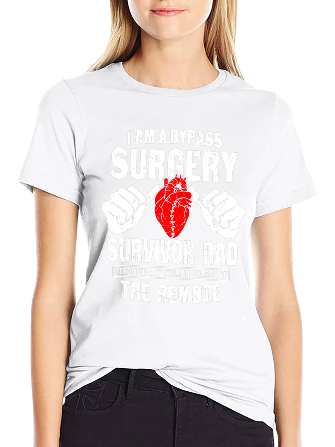 Bypass Surgery Survivor Dad Graphic T-Shirt