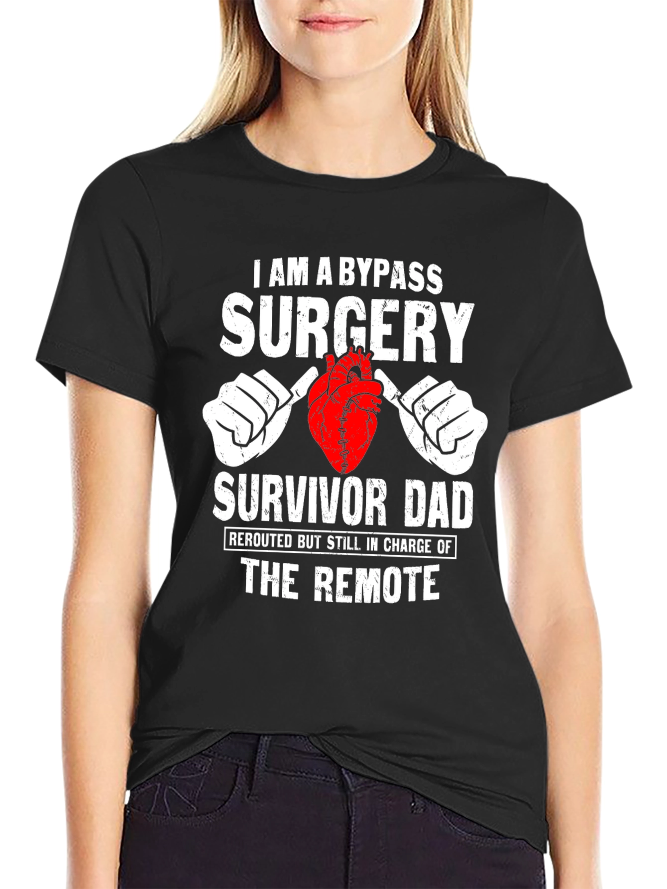 Bypass Surgery Survivor Dad Graphic T-Shirt