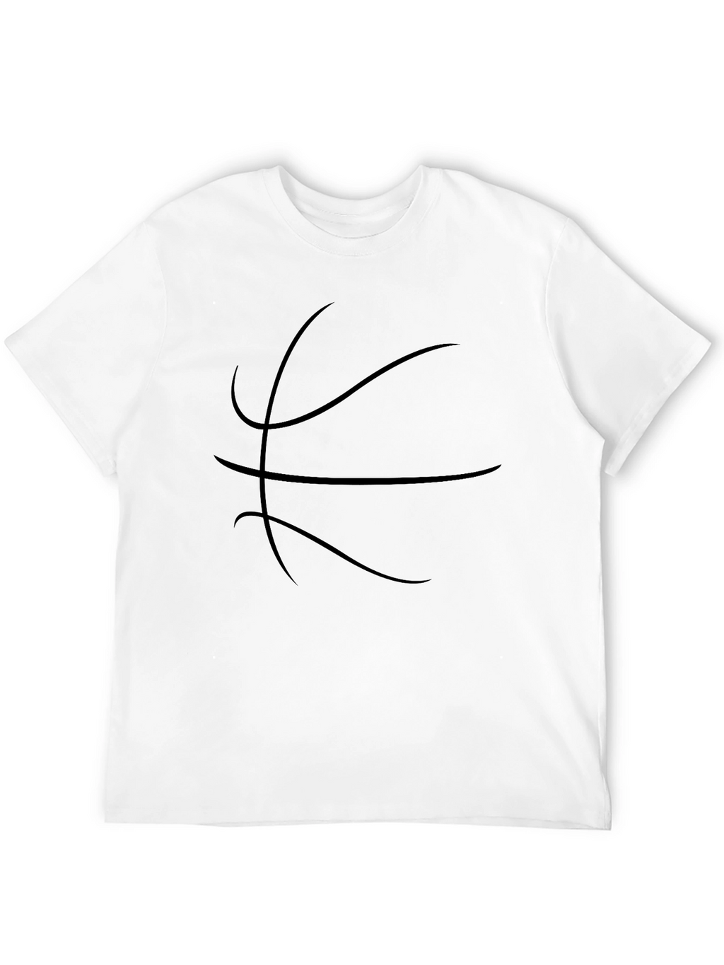 Black Basketball Graphic Tee - Sporty Casual Style