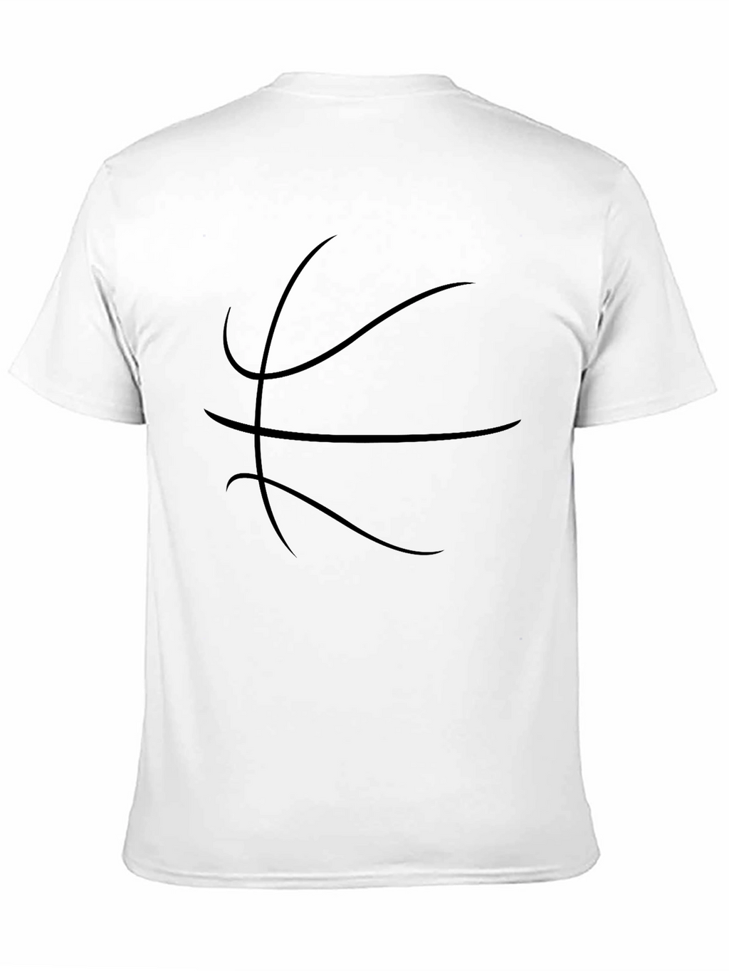 Black Basketball Graphic Tee - Sporty Casual Style