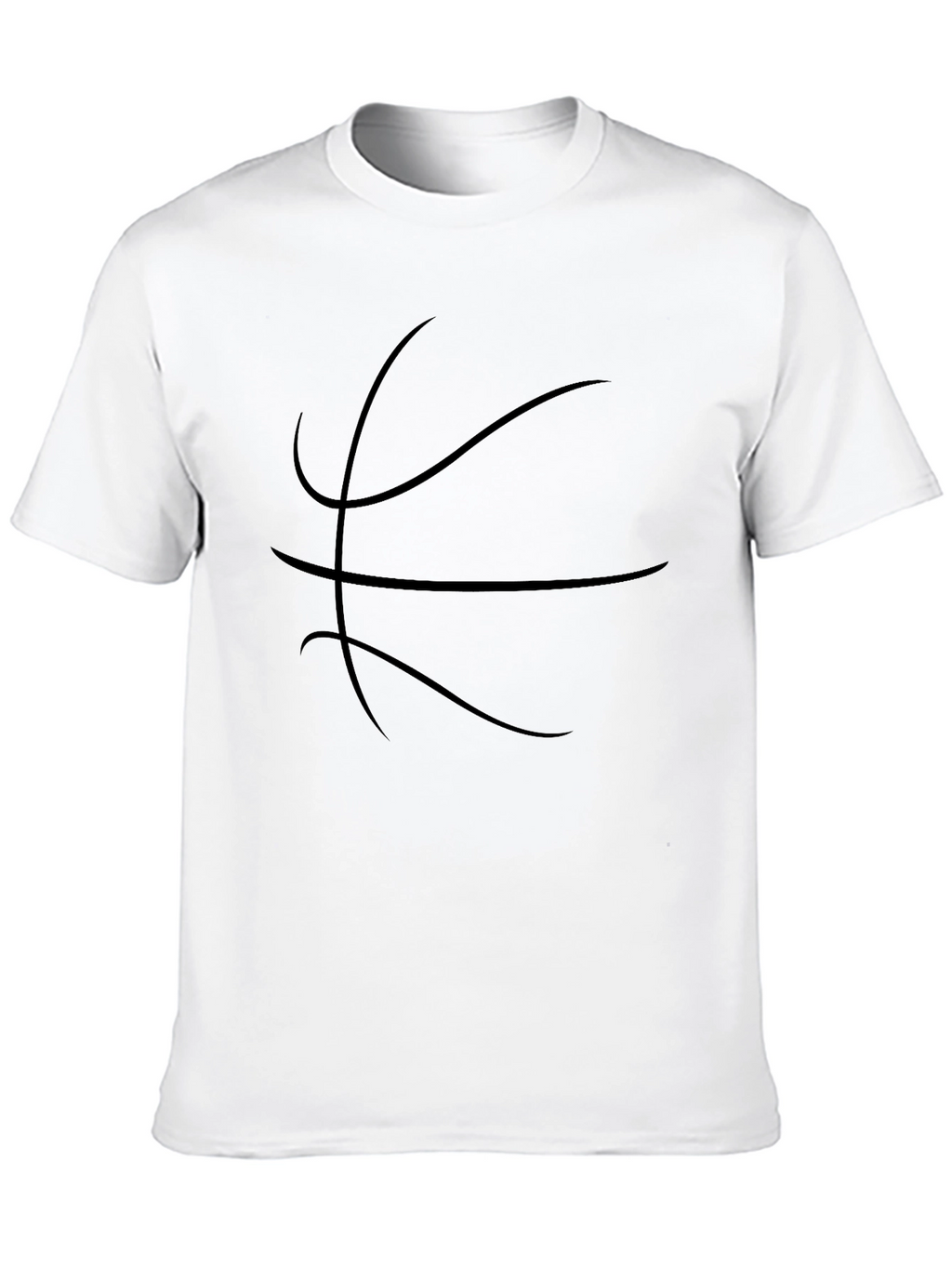 Black Basketball Graphic Tee - Sporty Casual Style