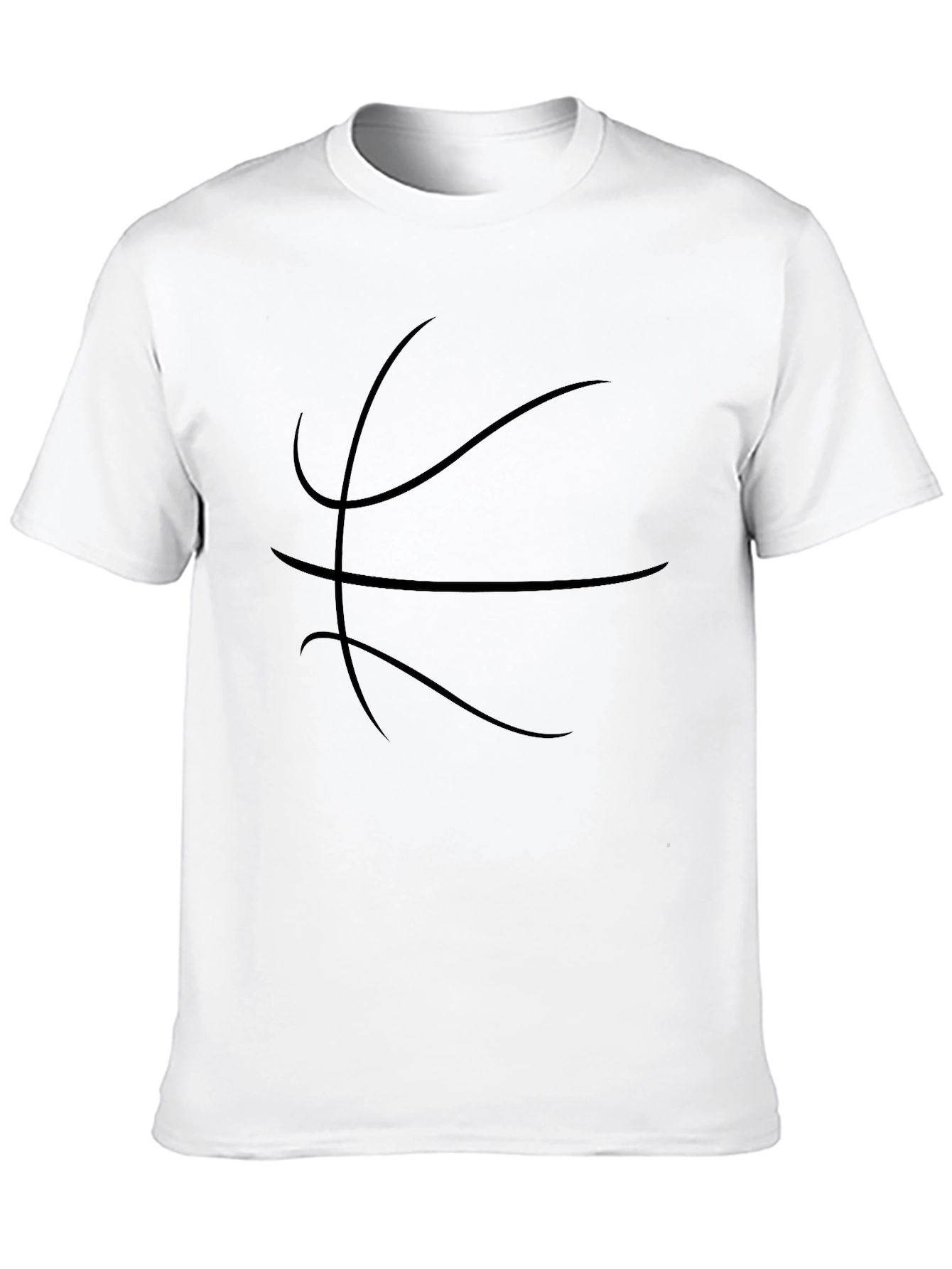 Black Basketball Graphic Tee - Sporty Casual Style